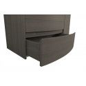 Meuble salle de bain à suspendre 80 cm noir TIGA Meuble salle de bain à suspendre 80 cm noir TIGA