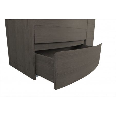 Meuble salle de bain à suspendre 80 cm noir TIGA Meuble salle de bain à suspendre 80 cm noir TIGA