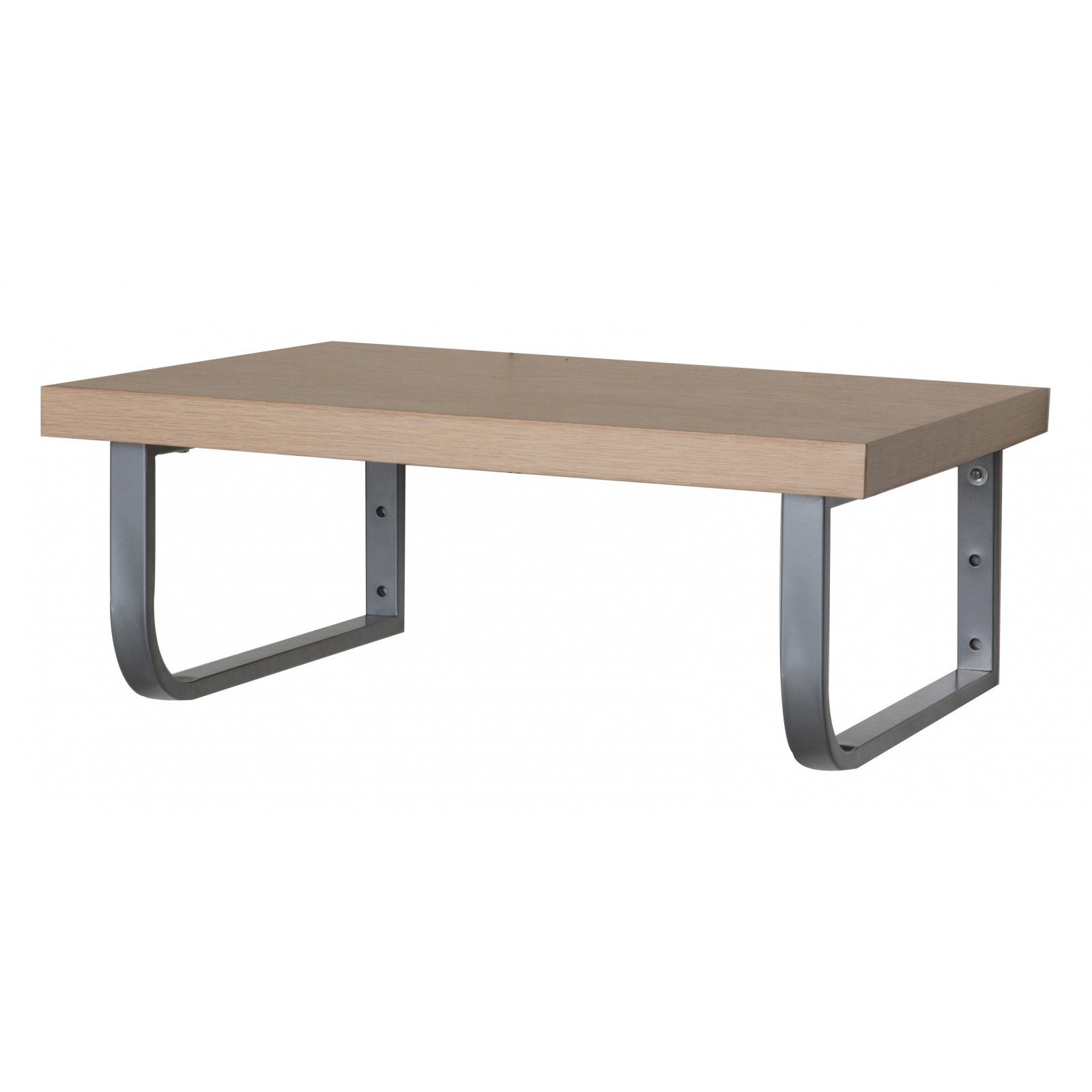 Plan de toilette Salle de Bain à suspendre WILL - 60 cm / 120 cm - Ep. 3,8 cm /12 cm - Décor Chêne /