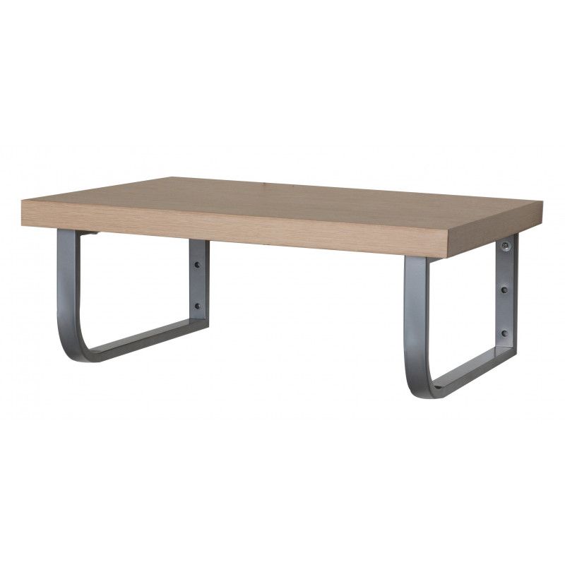 Plan de toilette Salle de Bain à suspendre WILL - 60 cm / 120 cm - Ep. 3,8 cm /12 cm - Décor Chêne /