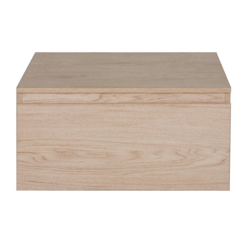 Meuble tiroir / Module de rangement WILL - Décor Chêne ou Blanc Laqué