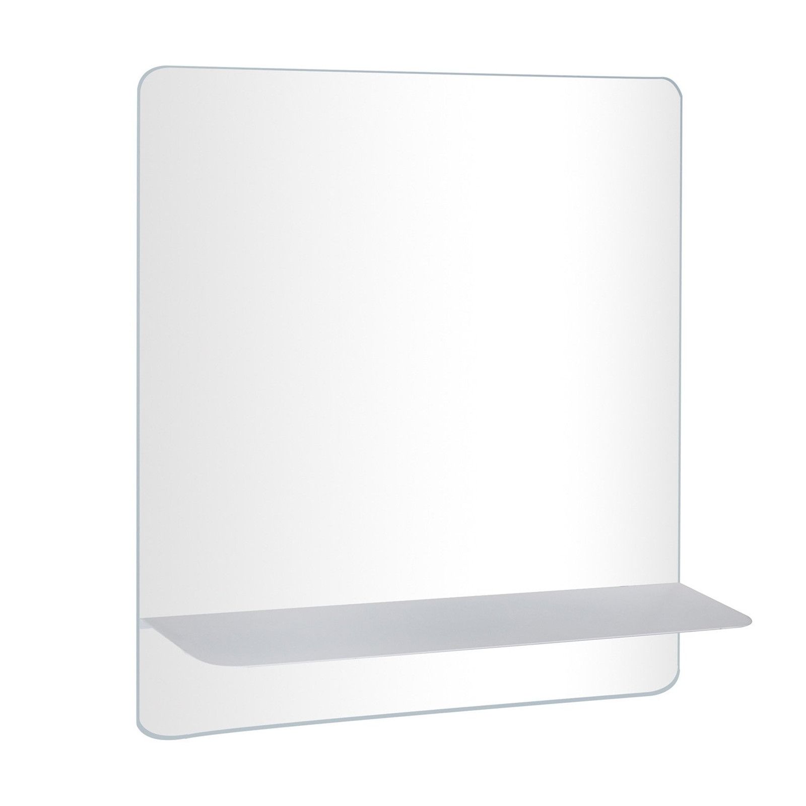 Ensemble de Salle de Bain WILL - Plan suspendu 60 cm + Equerres porte serviettes + Vasque + Miroir