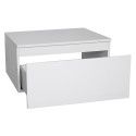 Ensemble de Salle de Bain WILL - Plan suspendu 60 cm + Equerres invisibles + Meuble tiroir + Vasque