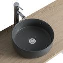 Vasque Salle de bain Ronde à Poser - Ø 37cm Céramique DIEGO