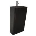 Lavabo Colonne Totem Céramique Noir H85 EKO