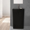 Lavabo Colonne Totem Céramique Noir H85 EKO