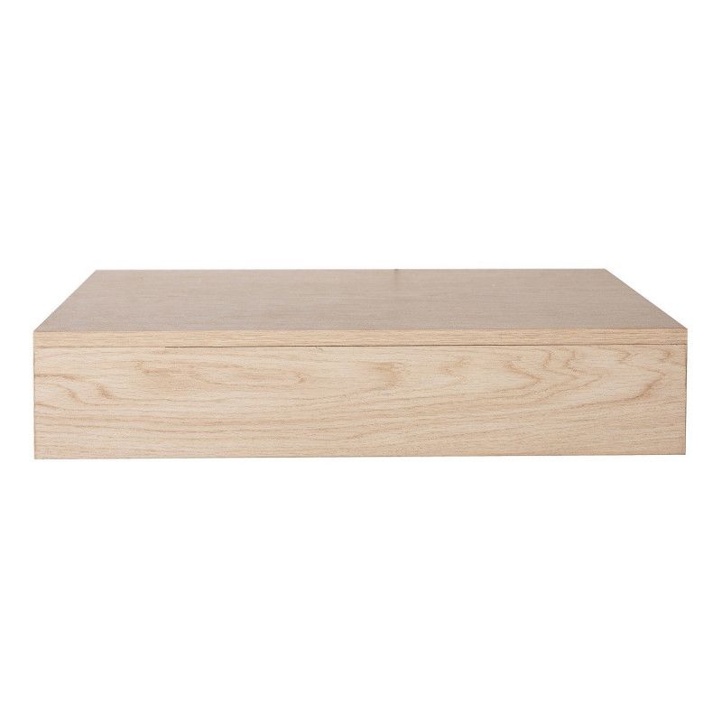 Plan de toilette Salle de Bain à suspendre WILL - 60 cm - Ep. 12 cm - Décor Chêne