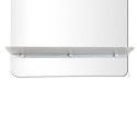 Ensemble de Salle de Bain WILL - Plan suspendu 120 cm + Equerres invisibles + 2 Vasques + 2 Miroirs