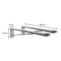 Ensemble de Salle de Bain WILL - Plan suspendu 120 cm + Equerres invisibles + 2 Vasques + 2 Miroirs
