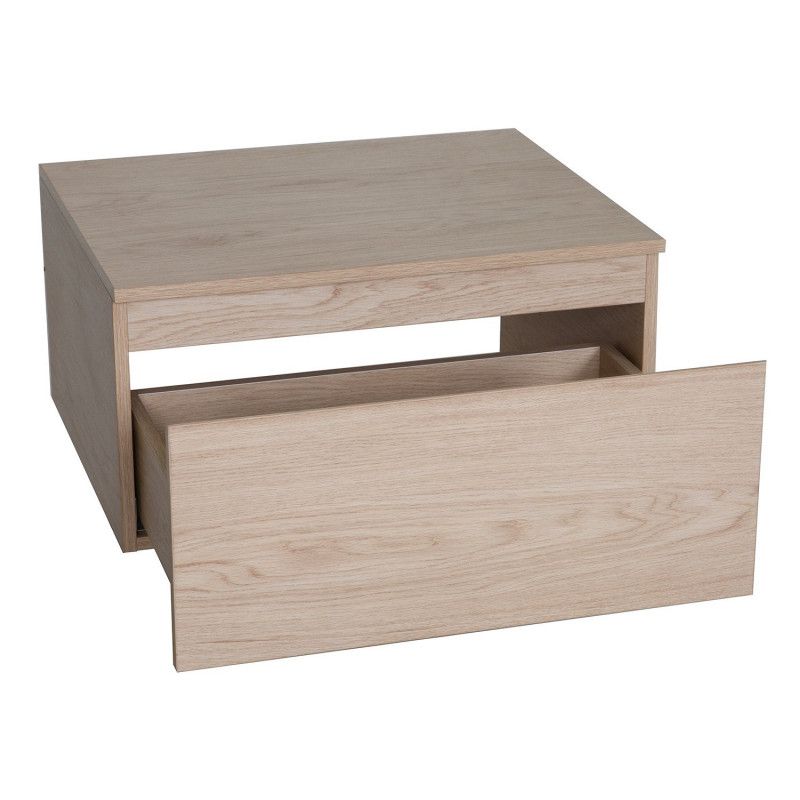Ensemble de Salle de Bain WILL - Plan suspendu 60 cm + Equerres invisibles + Meuble tiroir + Vasque