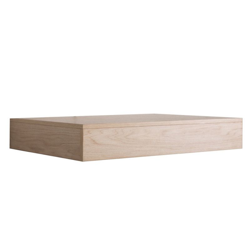 Meuble de Salle de Bain WILL - Plan épais 60 cm + Equerres + Vasque + Miroir