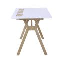 Bureau scandinave Bois/Blanc 150 cm Mobox Bureau scandinave Bois/Blanc 150 cm Mobox