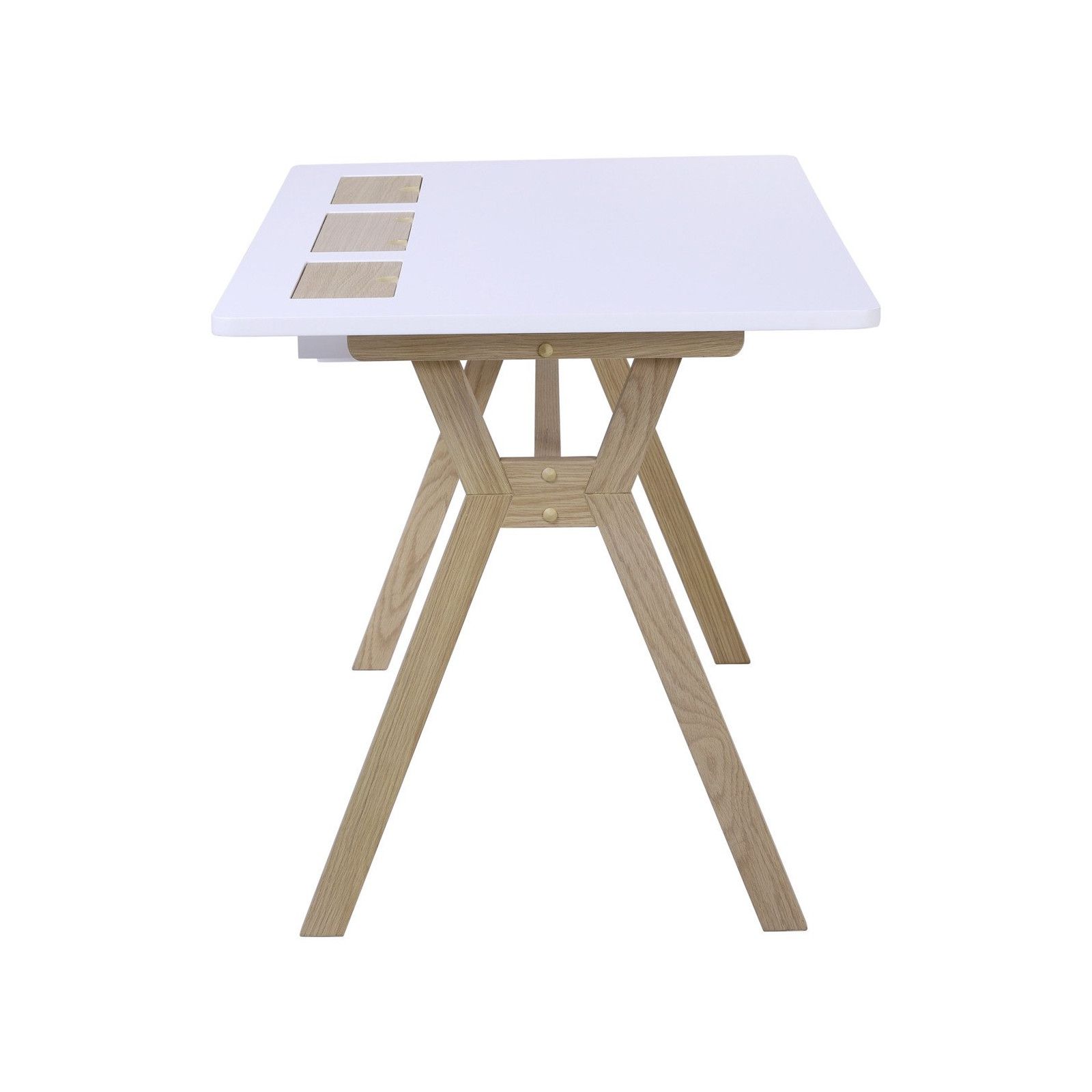 Bureau scandinave Bois/Blanc 150 cm Mobox Bureau scandinave Bois/Blanc 150 cm Mobox
