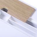 Bureau scandinave Bois/Blanc 150 cm Mobox Bureau scandinave Bois/Blanc 150 cm Mobox