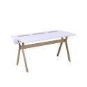 Bureau scandinave Bois/Blanc 150 cm Mobox Bureau scandinave Bois/Blanc 150 cm Mobox