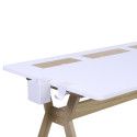 Bureau scandinave Bois/Blanc 150 cm Mobox Bureau scandinave Bois/Blanc 150 cm Mobox
