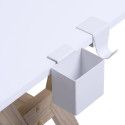 Bureau scandinave Bois/Blanc 150 cm Mobox Bureau scandinave Bois/Blanc 150 cm Mobox