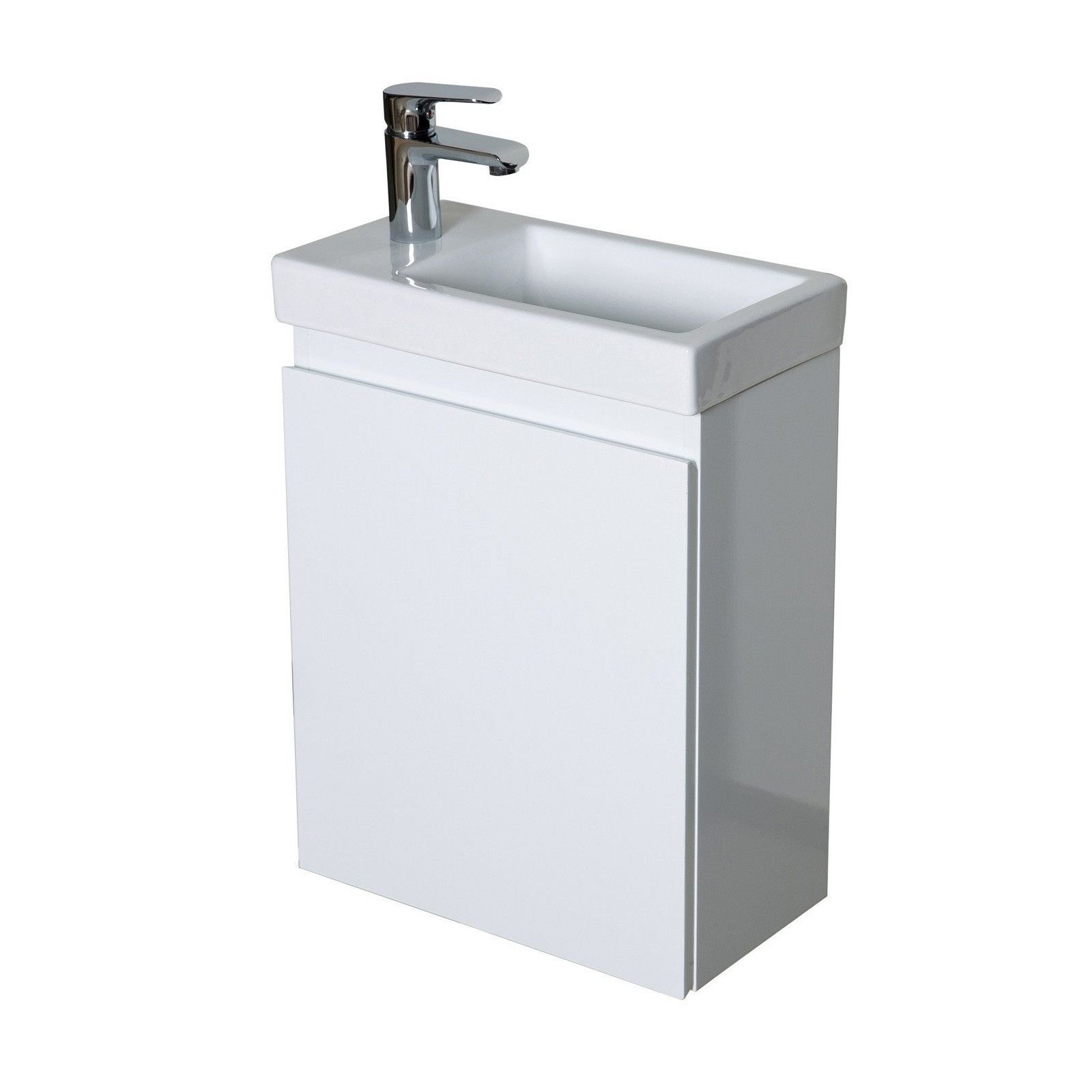 Lave-mains LISA + Miroir Mural L40 cm tablette Blanche Lave-mains LISA + Miroir Mural L40 cm tablette Blanche