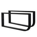 Ensemble de Salle de Bain WILL - Plan suspendu 60 cm + Equerres porte serviettes + Vasque + Miroir
