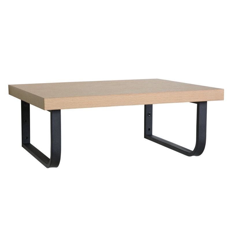 Ensemble de Salle de Bain WILL - Plan suspendu 60 cm + Equerres porte serviettes + Vasque + Miroir