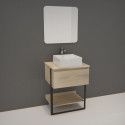 Ensemble de Salle de bain NINA Meuble 60CM + Vasque COMA + Miroir