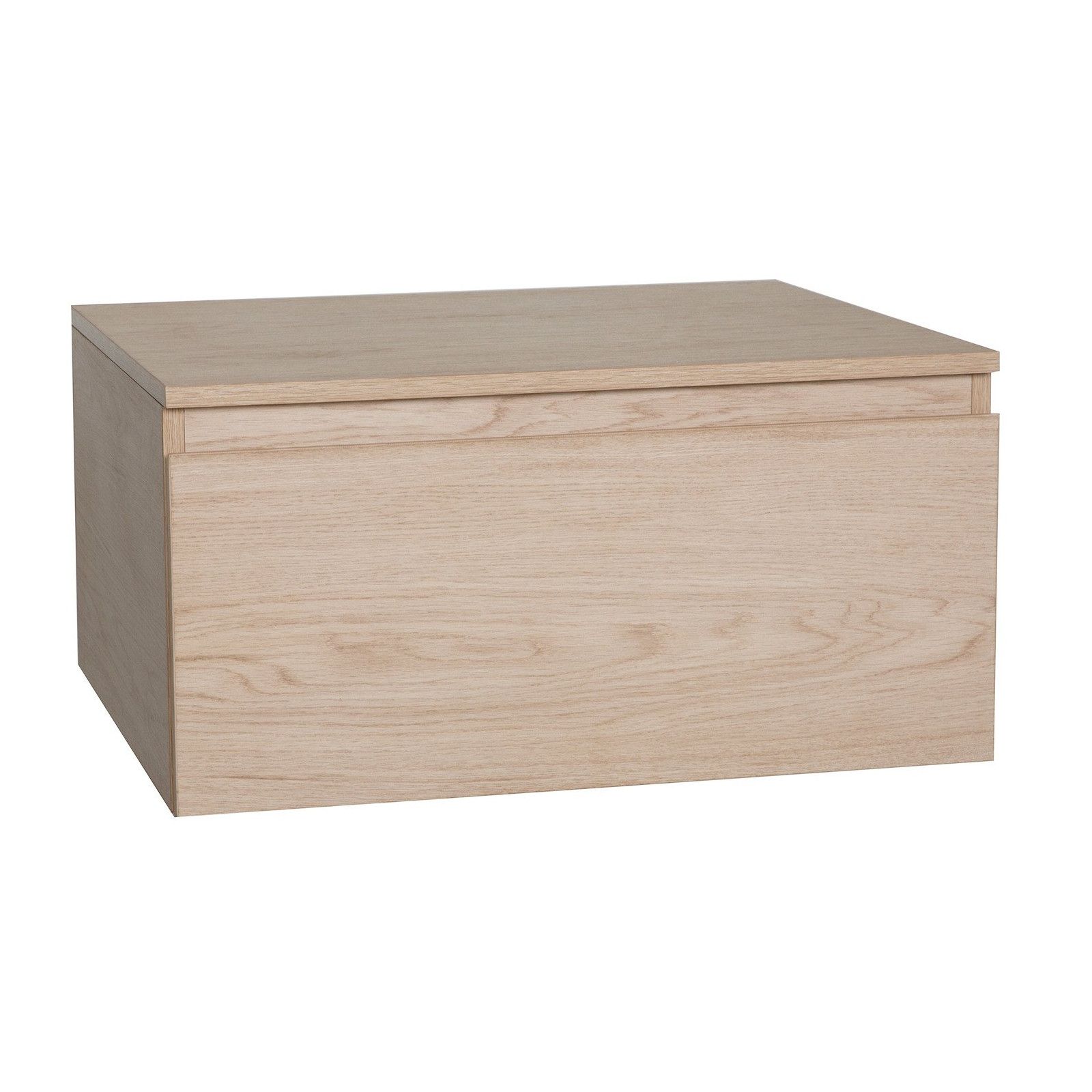 Meuble de Salle de Bain Bois et Métal WILL - Plan de toilette suspendu 120 cm + Vasque + Miroir
