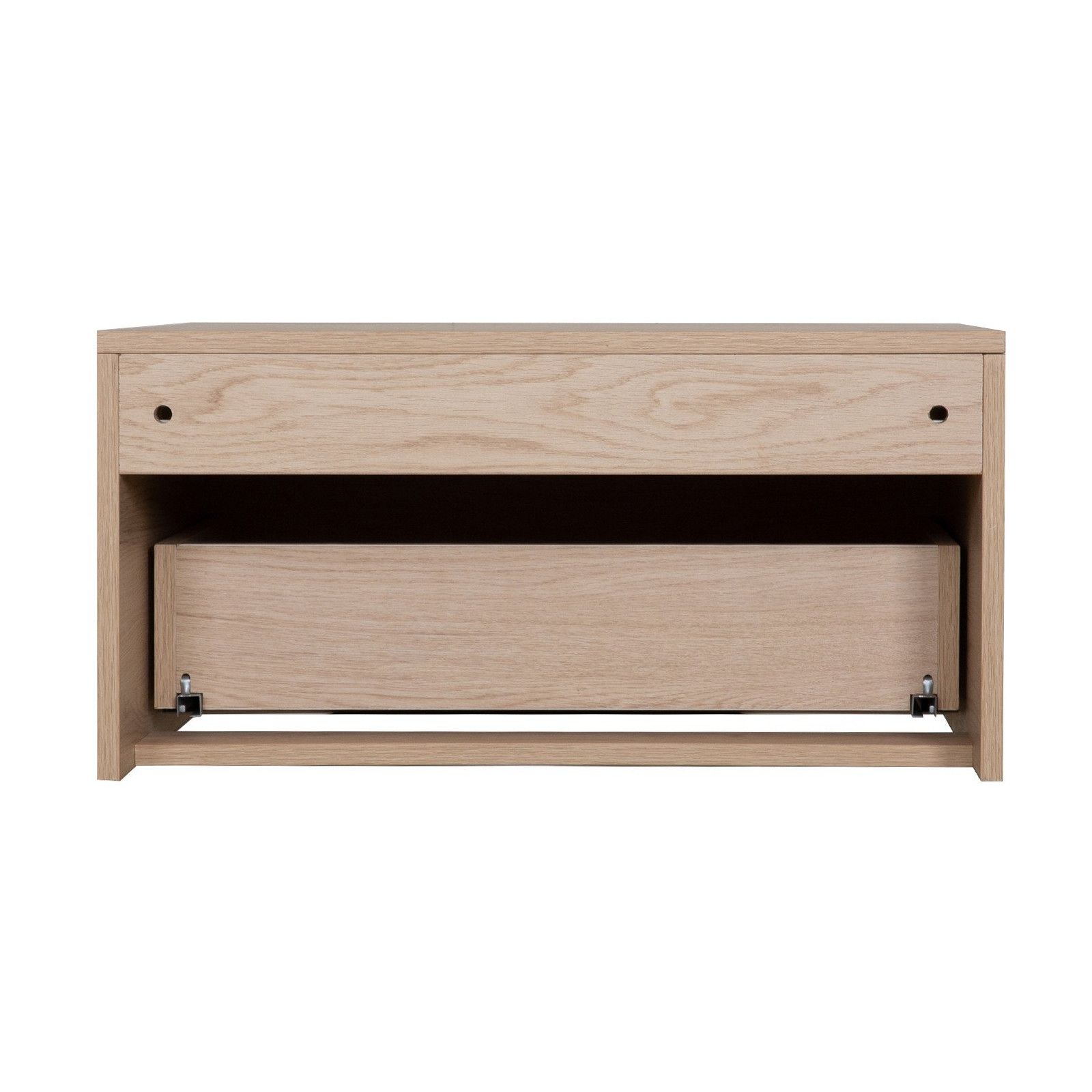 Meuble de Salle de Bain Bois et Métal WILL - Plan de toilette suspendu 120 cm + Vasque + Miroir