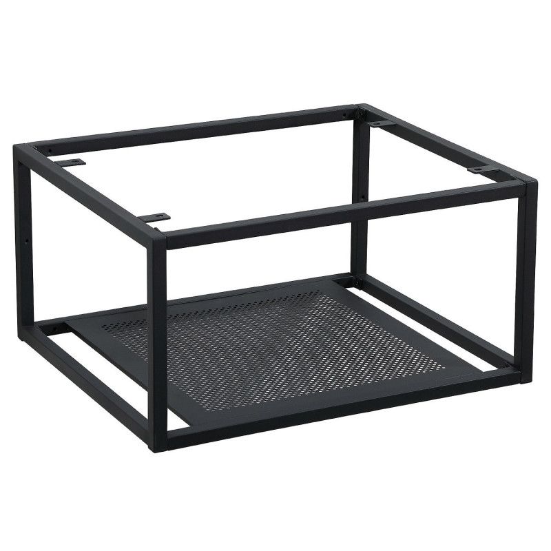 Meuble de Salle de Bain Bois et Métal WILL - Plan de toilette suspendu 120 cm + Vasque + Miroir