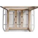 Tabourets de Bar Îlot Central Bois et Blanc H65cm MALMO | Lot de 4