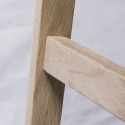 Tabourets de Bar Îlot Central Bois et Blanc H65cm MALMO | Lot de 4