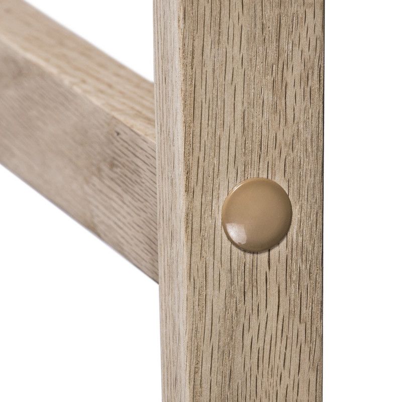 Tabourets de Bar Îlot Central Bois et Blanc H65cm MALMO | Lot de 4