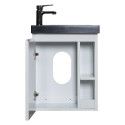 Lave-mains Blanc & noir L41,5 x H53 HAMPTON