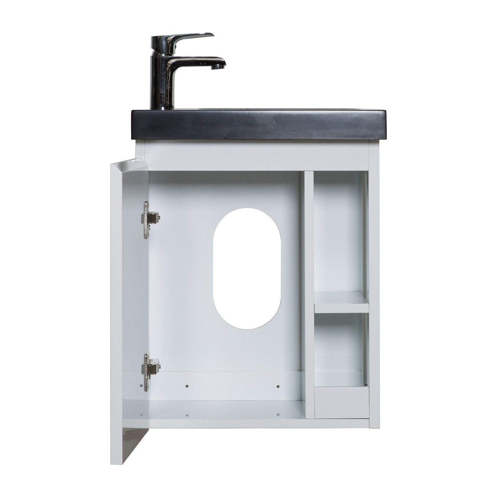 Lave-mains Blanc & noir L41,5 x H53 HAMPTON Lave-mains Blanc & noir L41,5 x H53 HAMPTON