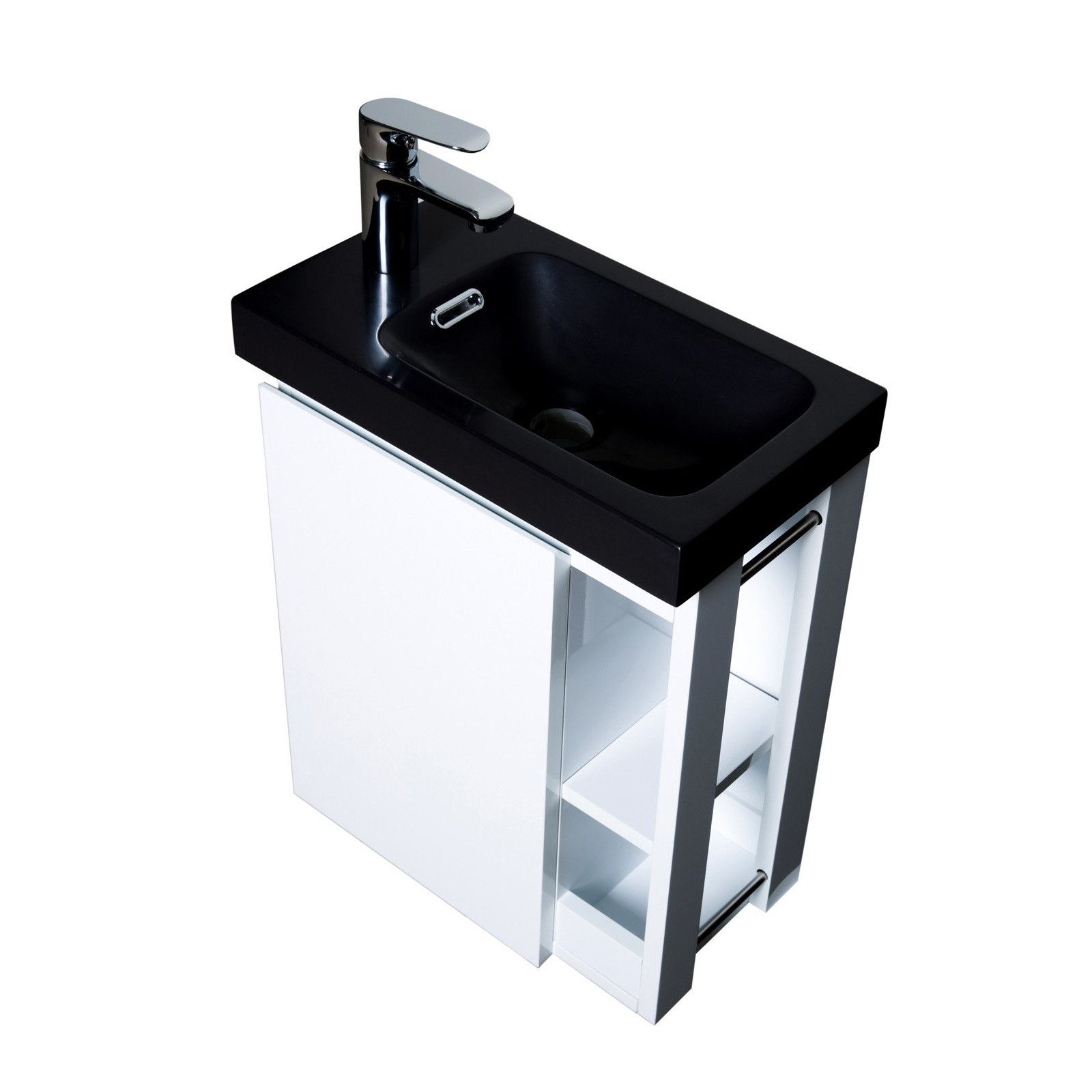 Lave-mains Blanc & noir L41,5 x H53 HAMPTON Lave-mains Blanc & noir L41,5 x H53 HAMPTON