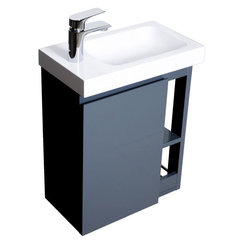 Lave-mains Gris & blanc L41,5 x H53 HAMPTON