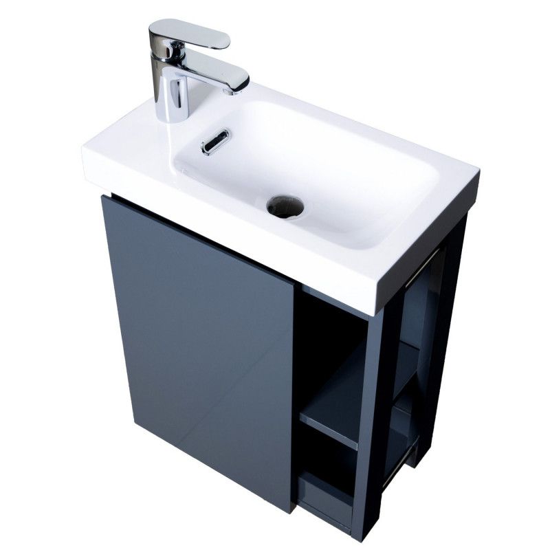 Lave-mains Gris & blanc L41,5 x H53 HAMPTON