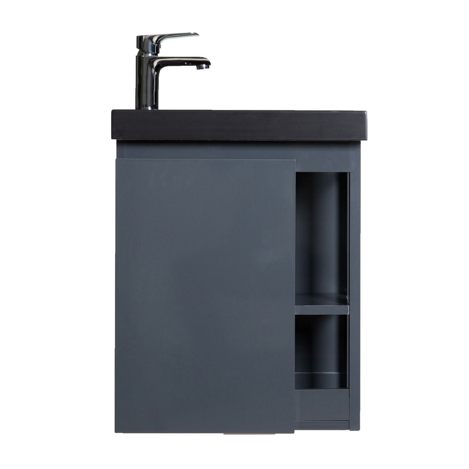 Lave-mains Gris & noir L41,5 x H53 HAMPTON Lave-mains Gris & noir L41,5 x H53 HAMPTON