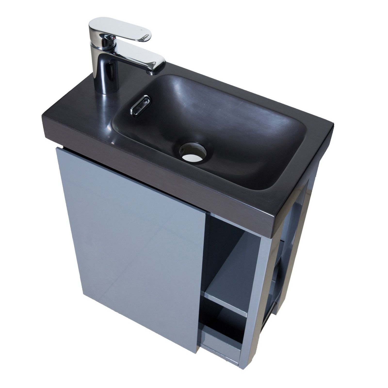 Lave-mains Gris & noir L41,5 x H53 HAMPTON Lave-mains Gris & noir L41,5 x H53 HAMPTON
