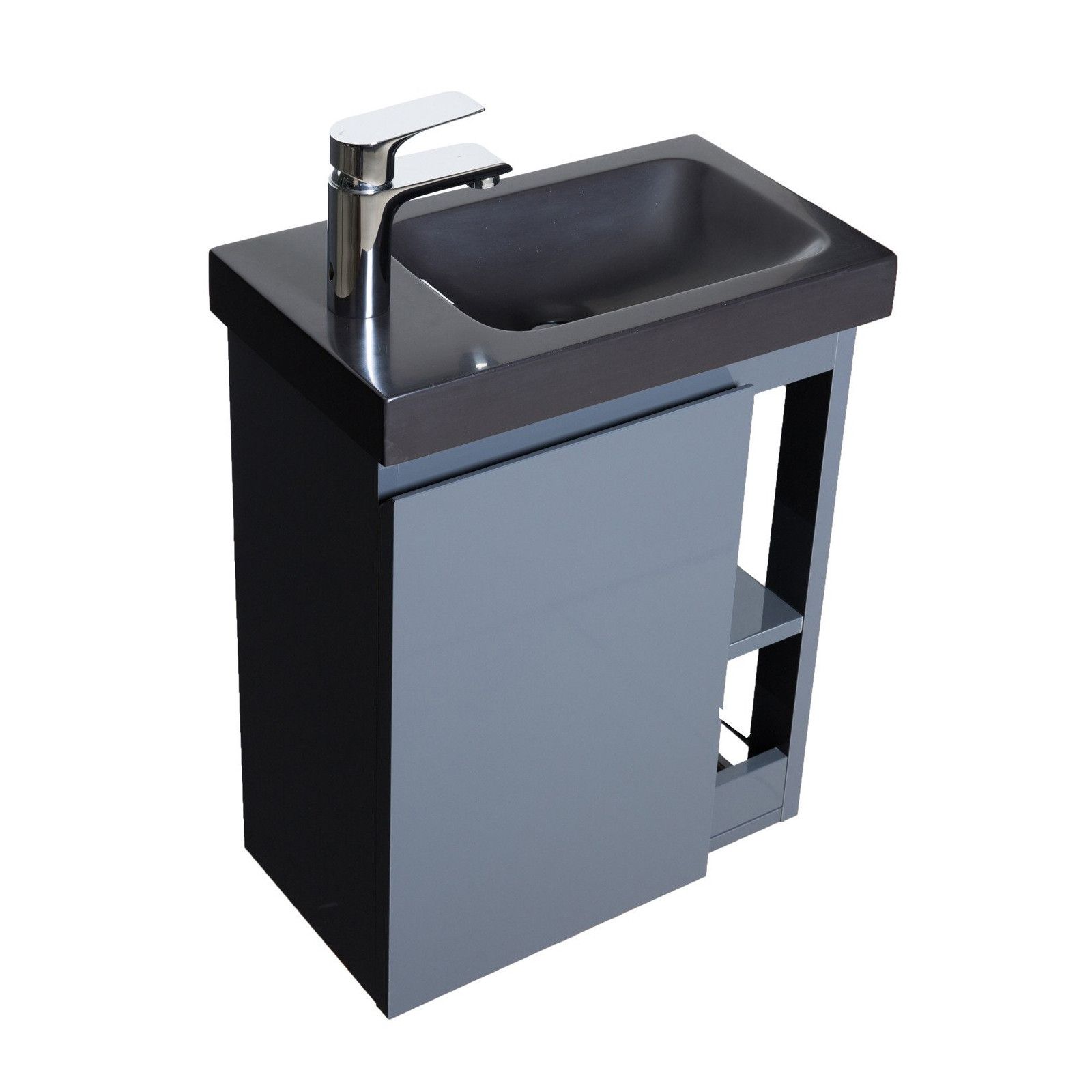 Lave-mains Gris & noir L41,5 x H53 HAMPTON Lave-mains Gris & noir L41,5 x H53 HAMPTON