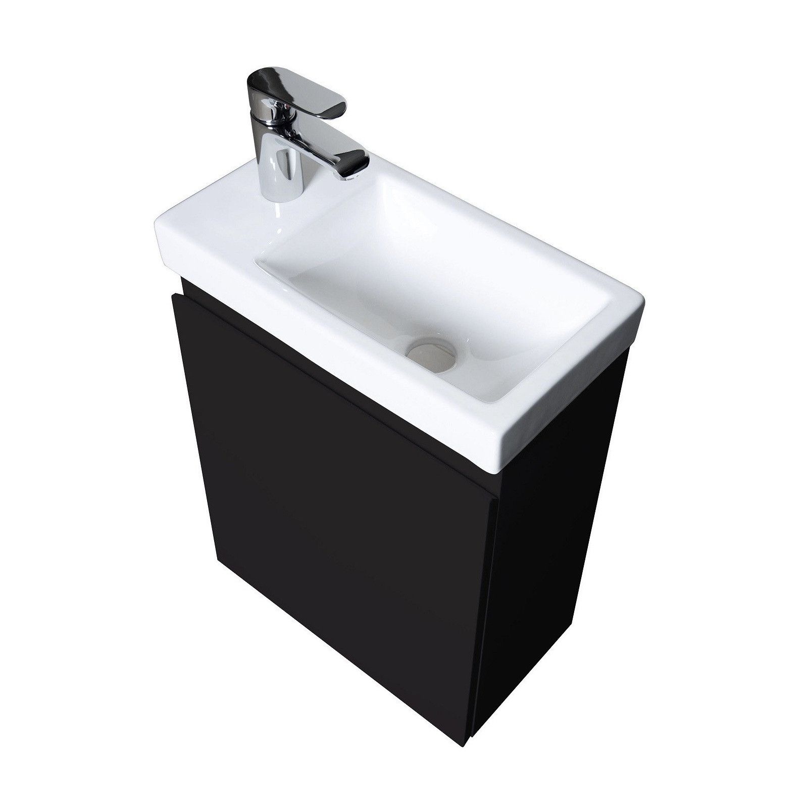 Meuble Lave-mains Noir Mat L41 x H53 LISA Meuble Lave-mains Noir Mat L41 x H53 LISA