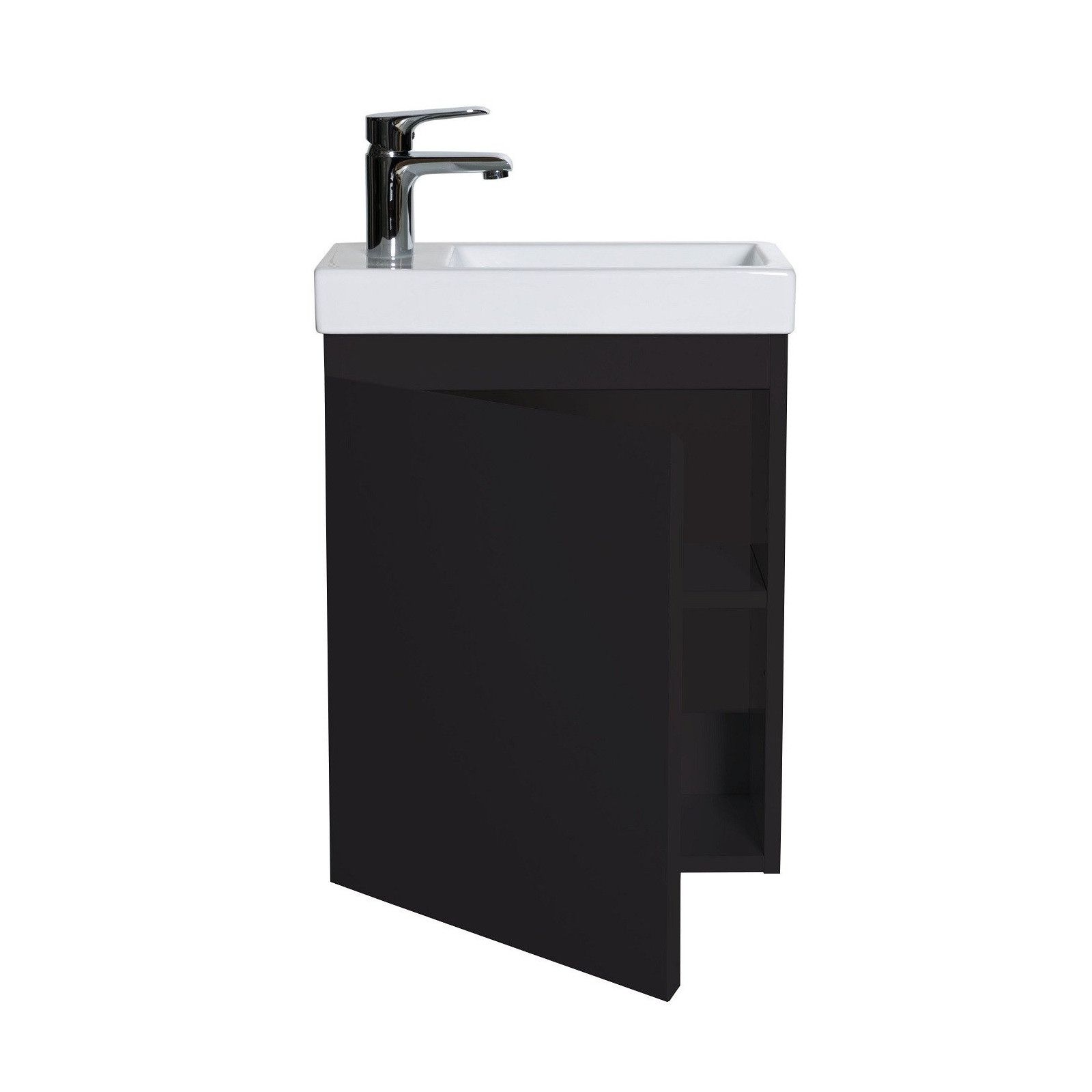 Meuble Lave-mains Noir Mat L41 x H53 LISA Meuble Lave-mains Noir Mat L41 x H53 LISA