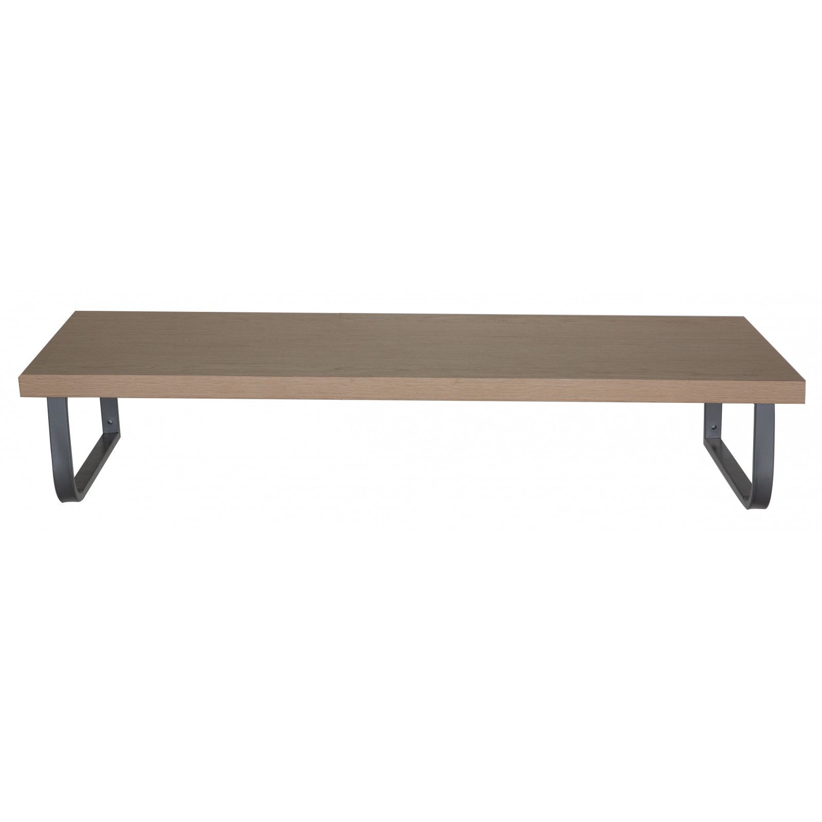 Plan de toilette Salle de Bain à suspendre WILL - 120 cm - Ep. 3,8 cm /12 cm - Décor Chêne /Effet Bé