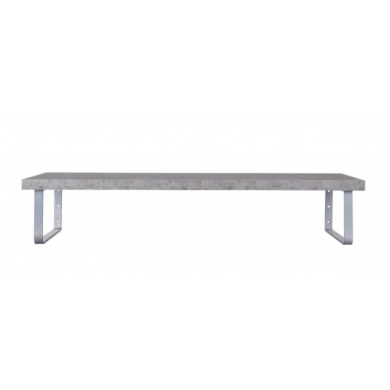 Plan de toilette Salle de Bain à suspendre WILL - 120 cm - Ep. 3,8 cm /12 cm - Décor Chêne /Effet Bé