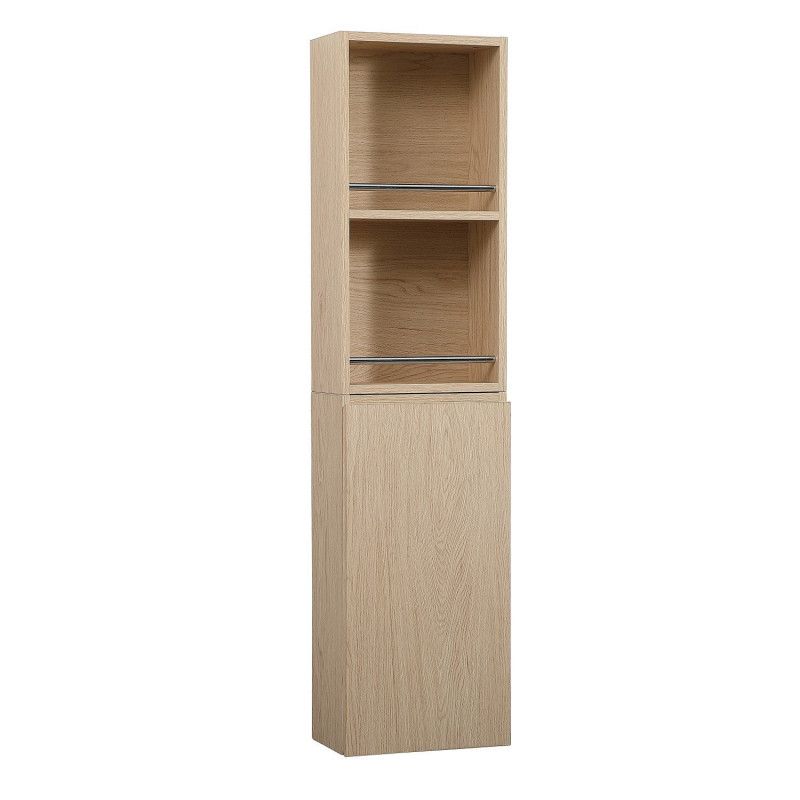 Ensemble de Salle de Bain WILL - Plan suspendu 60 cm x 2 + Equerres invisibles + Vasque + Miroir