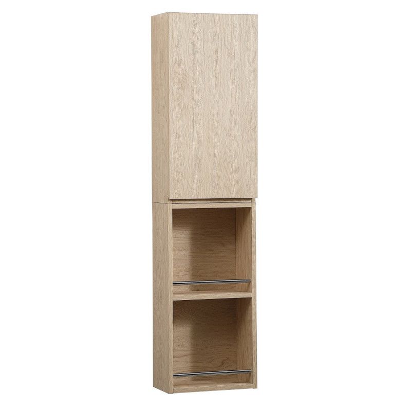 Ensemble de Salle de Bain WILL - Plan suspendu 60 cm x 2 + Equerres invisibles + Vasque + Miroir