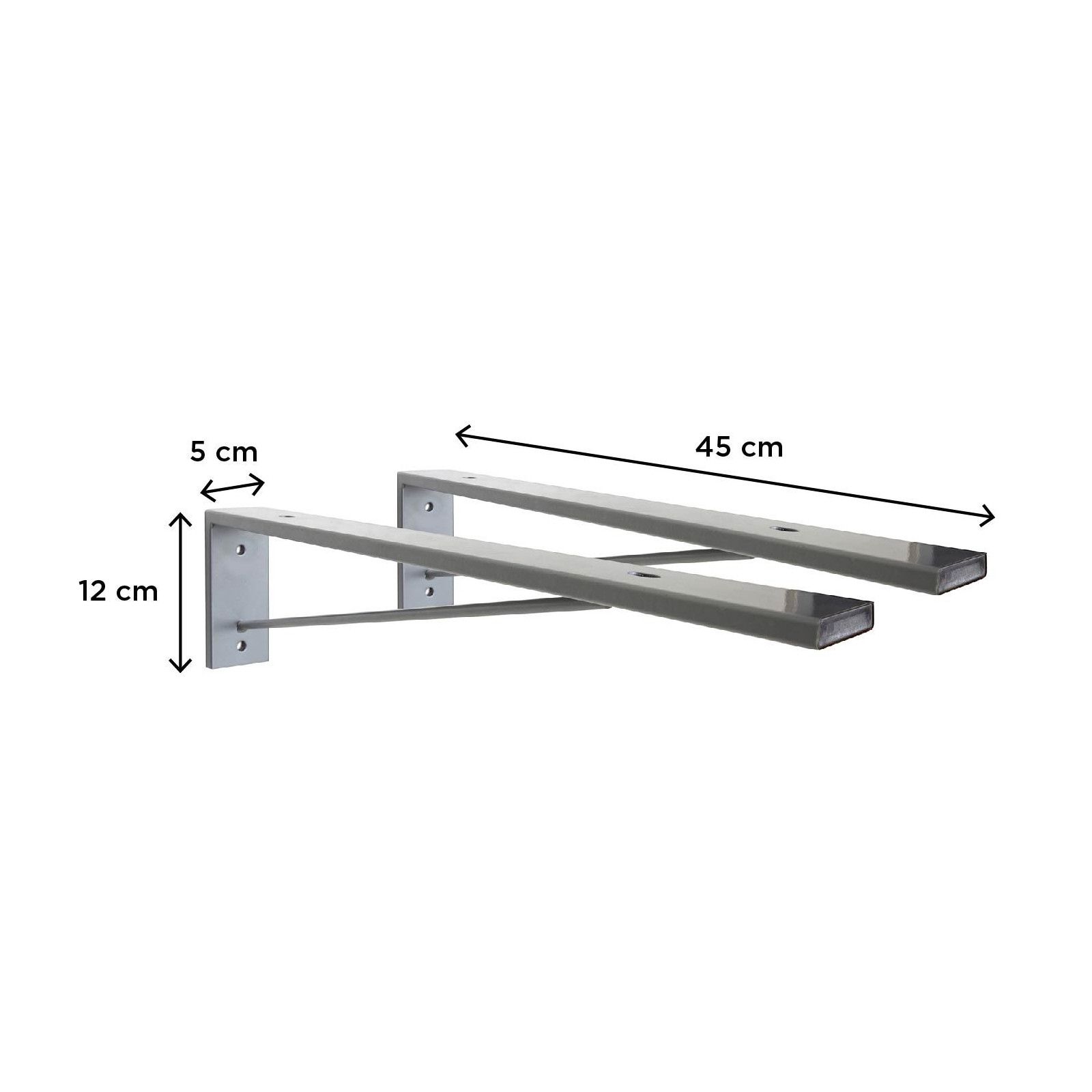 Ensemble de Salle de Bain WILL - Plan suspendu + Equerres + Meubles de rangement + Vasque + Armoire
