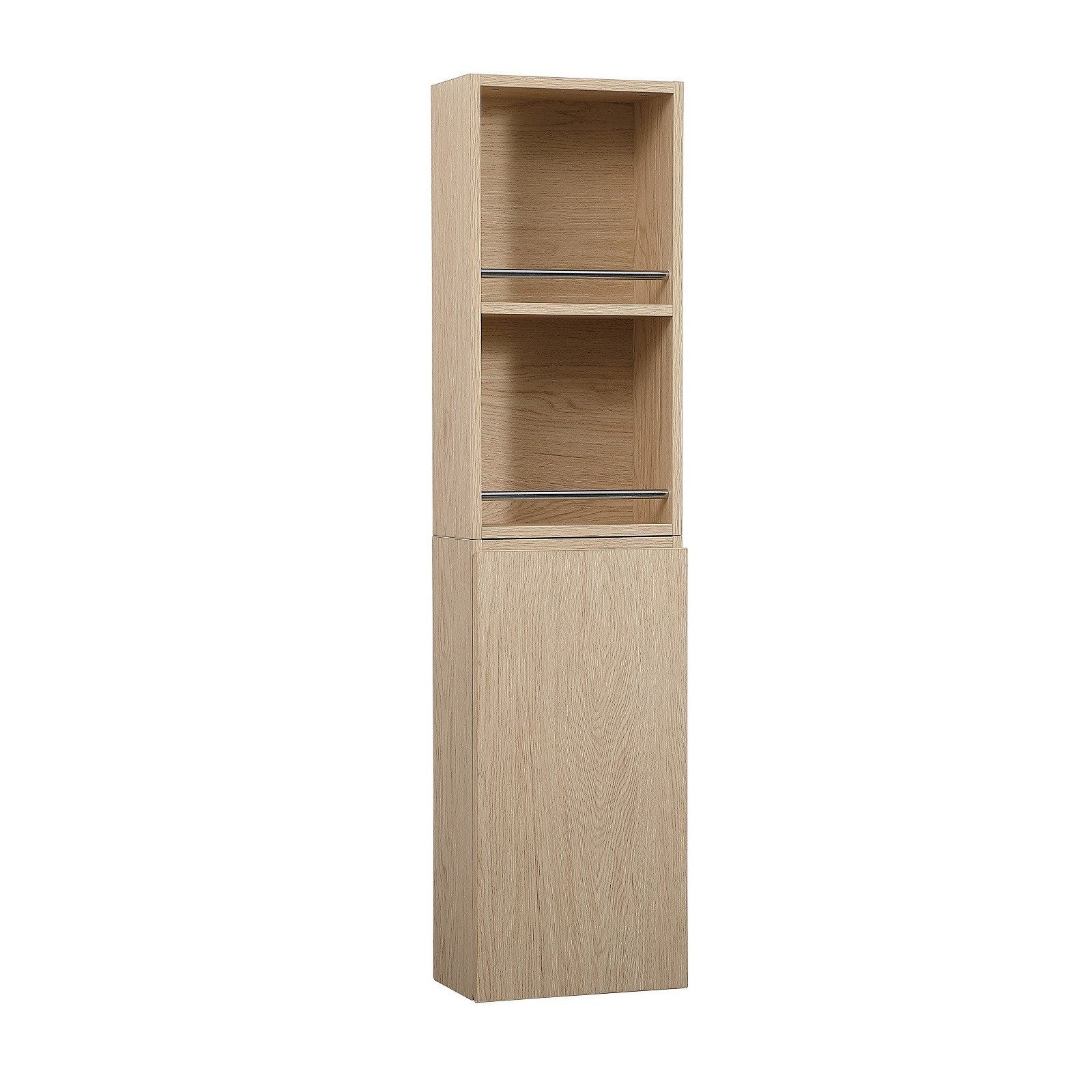 Ensemble de Salle de Bain WILL - Plan suspendu + Equerres + Meubles de rangement + Vasque + Armoire