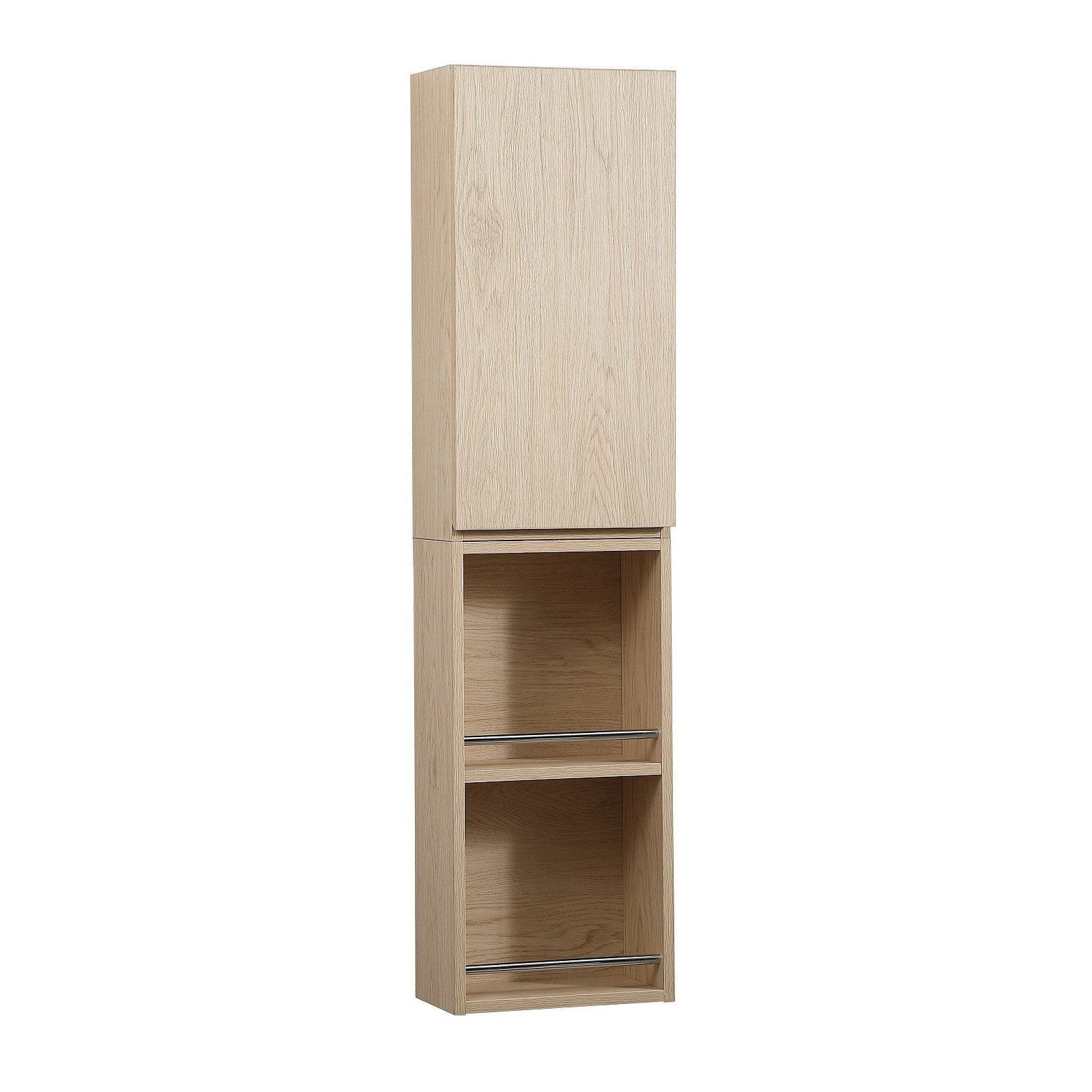 Ensemble de Salle de Bain WILL - Plan suspendu + Equerres + Meubles de rangement + Vasque + Armoire