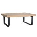Plan de toilette suspendu pour vasque WILL - 60 cm + Equerres Métal Noir Mat