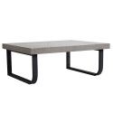 Plan de toilette suspendu pour vasque WILL - 60 cm + Equerres Métal Noir Mat